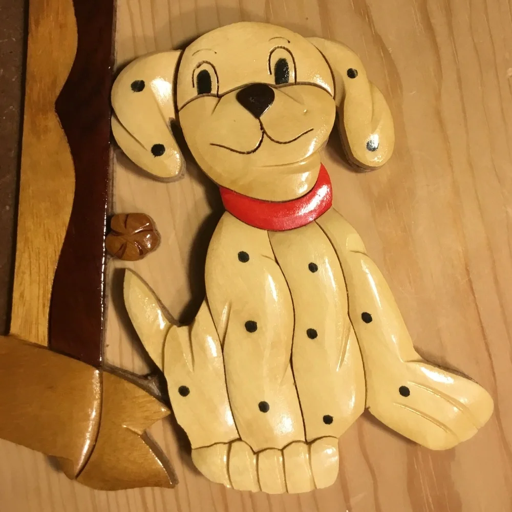 Handmade Dalmatian Puppy Dog Photo Picture Frame